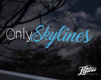 Only Skylines JDM-dekal klistermärke dekal - JDM anpassat klistermärke dekal Anpassat klistermärke för din bil, laptop eller fönster