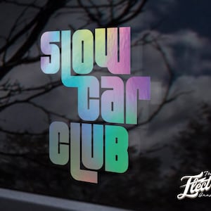 SLOW CAR CLUB custom sticker decal - jdm custom sticker decal Customized sticker for your Car, Laptop or Window