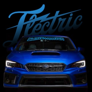 Faixa de para-brisa Subie Nation de 3,5&quot; x 32&quot; - decalque personalizado - decalque adesivo personalizado JDM Adesivo personalizado para a janela do seu carro