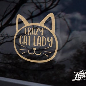 Crazy Cat Lady Gráfico por Fleur de Tango - Creative Fabrica