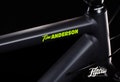 Custom Name - set of 2 Bike Name Decal Custom Sticker Bicycle Frame Decal set