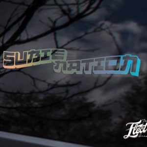 Subie Nation - Aufkleber für Ihr Auto, Laptop oder Fenster