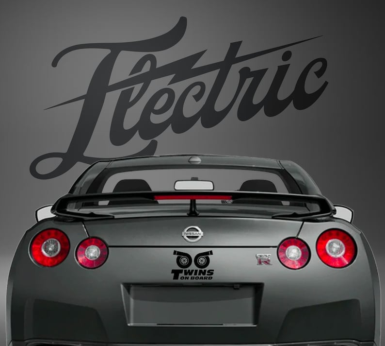 Twins on Board Twin Turbo Sticker Decal - JDM Custom Sticker Decal ...