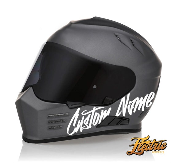 Custom Helmet Decal • Personalized helmet username tag Decal