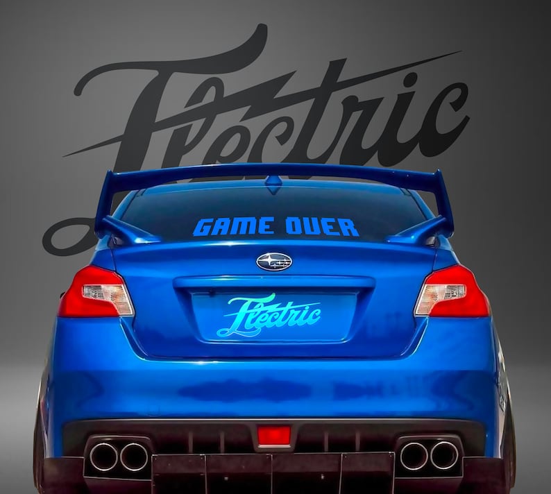 GAME OVER Video Game Decal - Custom Sticker Decal - JDM Custom Sticker ...