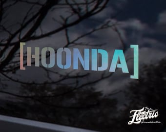 HOONDA - custom  sticker decal - JDM custom sticker decal Customized sticker for your Car, Laptop or Window