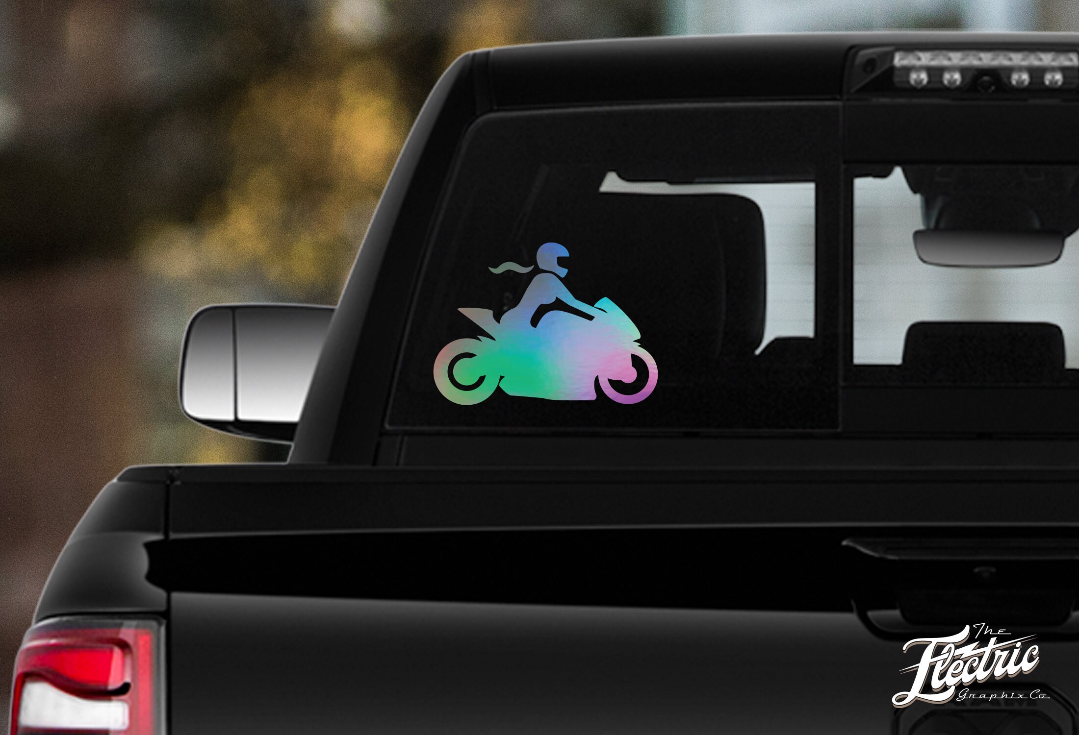 Female Motorcycle Sticker Biker Girl - Women Motorcycle Decal - Lady Rider Motorcycle Sticker ...