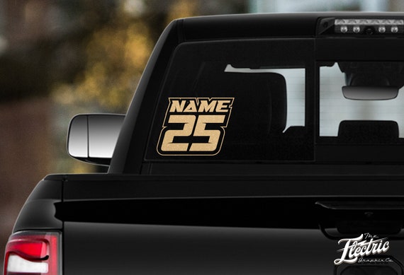 Custom Racing Decal Sticker Personalized Sports Name Number Stickers Dirty Bike