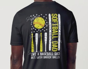 Digital Download for Sublimation Design-You Print & Press- Softball Dad Design