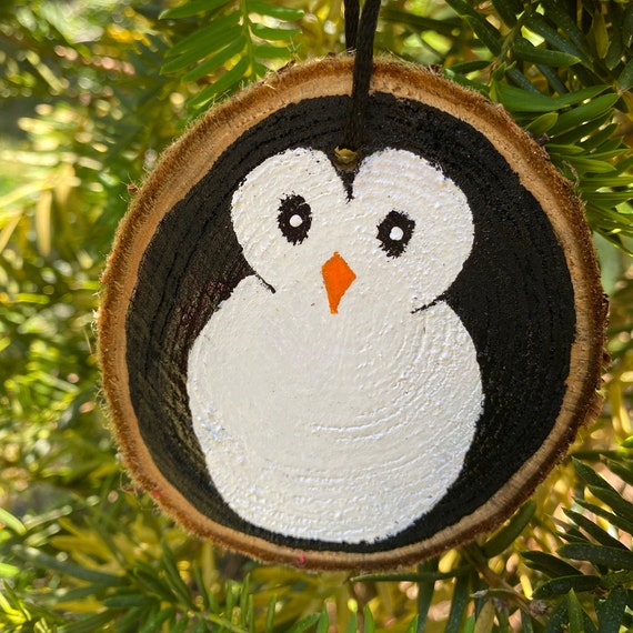 Letter Wood Slice Christmas Ornament – Northwest Crafts and Decor LLC