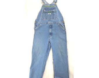 Mono de trabajo Liberty vintage desgastado, talla 34x30, Farmcore Workwear