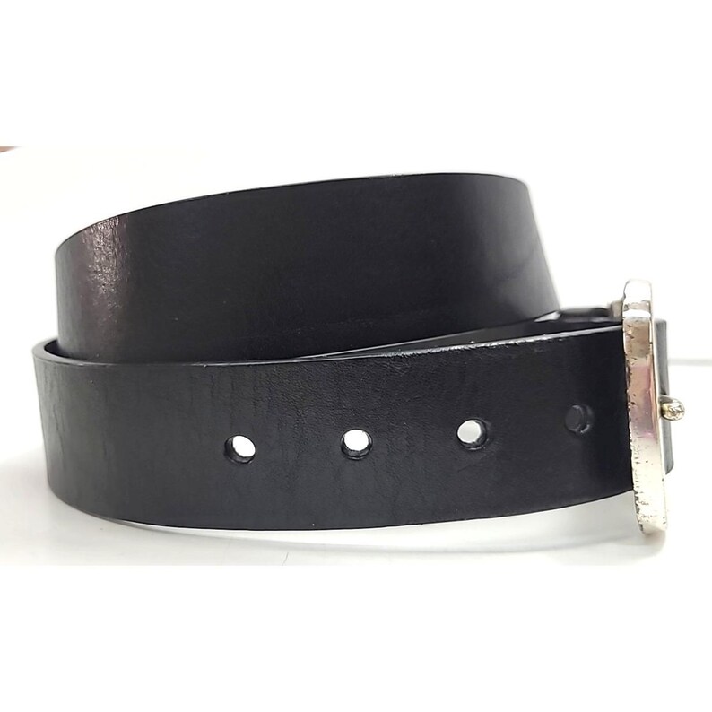 Cinturón vintage Onyx de Brighton, 36 x 1, marrón, con relieve de cocodrilo, estilo western rodeo imagen 4