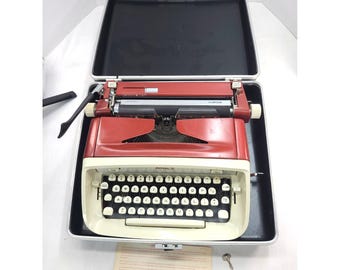 Vtg Royal McBee Typewriter Manual Case Key Magic Column Margin Tested