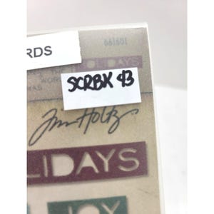 Sizzix Tim Holtz Alterations Thinlits "HOLIDAY WORDS " #661601 14 Die Set image 5