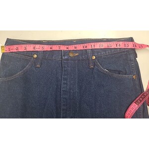 Vintage Wranglers Jeans Womens 34x38, Dark Wash, High Rise, Made in USA image 4