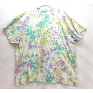 Camiseta vintage Nike Tie Dye Just Do It con estampado de huellas de neumáticos en la espalda, talla 2XL imagen 1