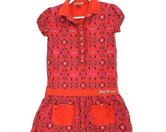 Girls Vintage Apple Bottoms Dress Sz XL