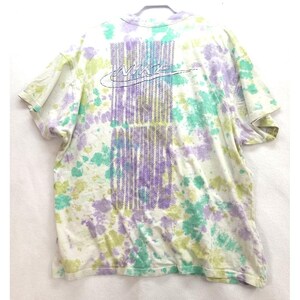 Camiseta vintage Nike Tie Dye Just Do It con estampado de huellas de neumáticos en la espalda, talla 2XL imagen 5