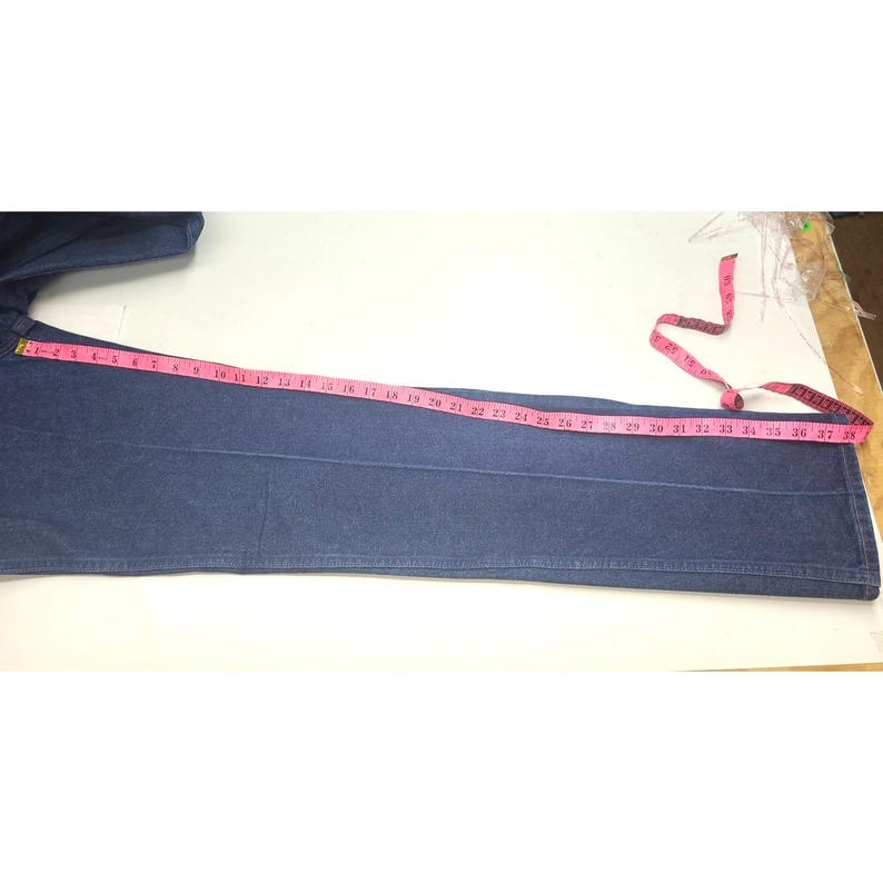 Vintage Wranglers Jeans Womens 34x38, Dark Wash, High Rise, Made in USA image 6