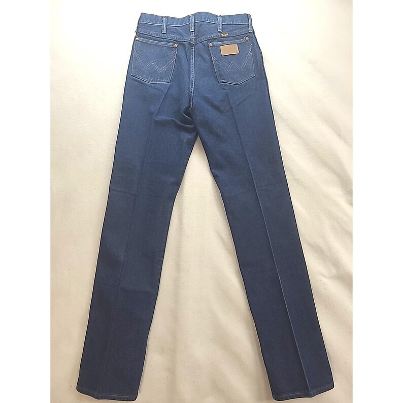 Vintage Wranglers Jeans Womens 34x38, Dark Wash, High Rise, Made in USA image 2