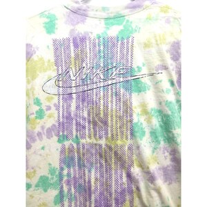 Camiseta vintage Nike Tie Dye Just Do It con estampado de huellas de neumáticos en la espalda, talla 2XL imagen 6