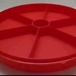 Tupperware Divided Serving Dish With Lid 405-9 No Handle Vintage Made In USA