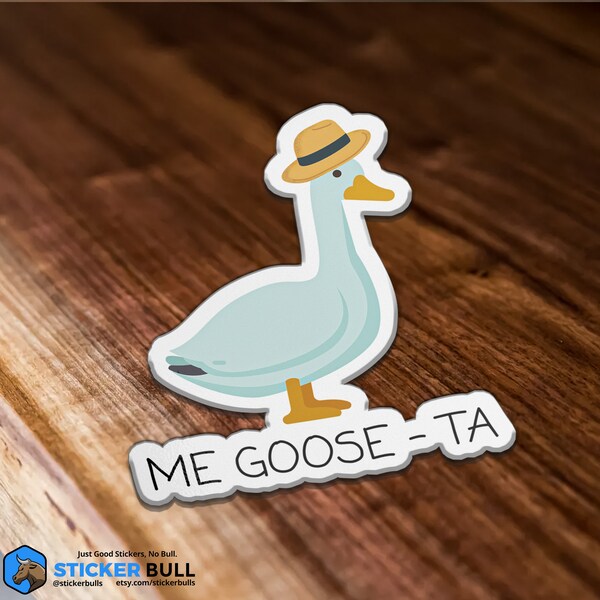 Me Goose Ta Magnet, Me Gusta, Cute Goose Magnet, Funny Magnet, Meme Magnet, Car Magnet, Animal Magnet, Funny Meme, Magnet