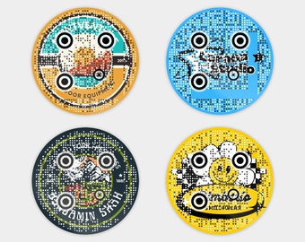 Custom Circle QR Code Stickers, Personalized QR Labels, We Design