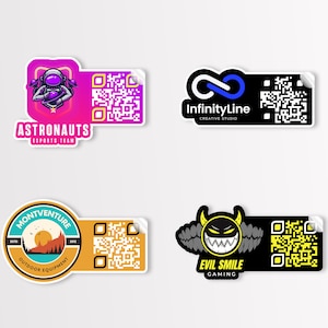 Custom Logo QR Code, QR Code Stickers, Custom Sticker, Logo Stickers, QR Code, Qr Decal, Qr Code Stamp, Qr Code Wedding, Qr Code Business