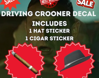 I Think You Should Leave Driving Crooner Parody Meme Sticker, ITYSL, Tim Robinson, Meme Sticker, Funny Sticker