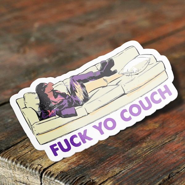 F Your Couch Dave Chappelle Sticker, Rick James Sticker Dave Chappelle Sticker Funny Waterproof Vinyl Sticker Decal, Hydroflask Sticker