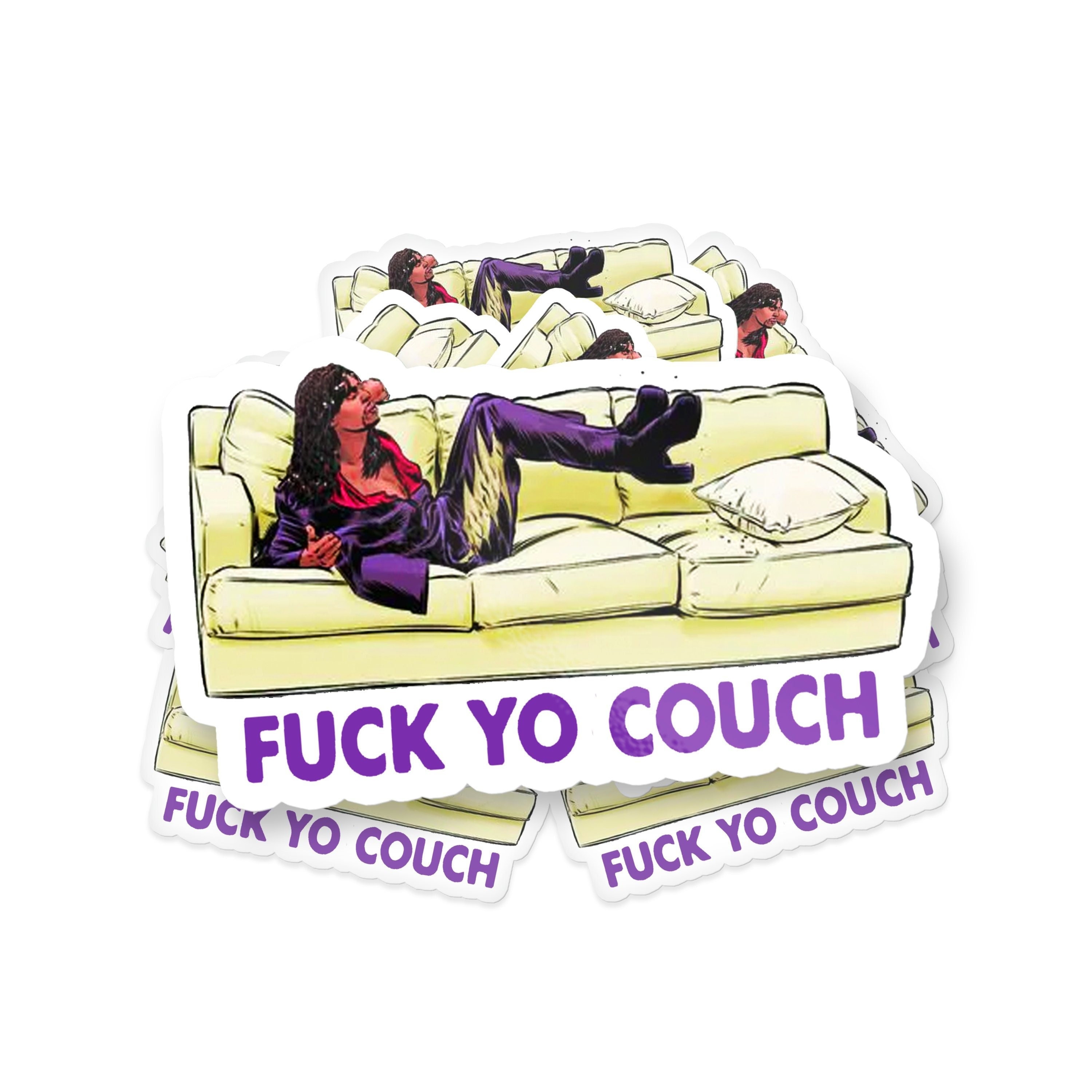 F Ihre Couch Dave Chappelle Aufkleber, Rick James Aufkleber Dave Chappelle Aufkleber Lustiger wasserdichter Vinyl-Aufkleber Aufkleber, Hydroflask Aufkleber