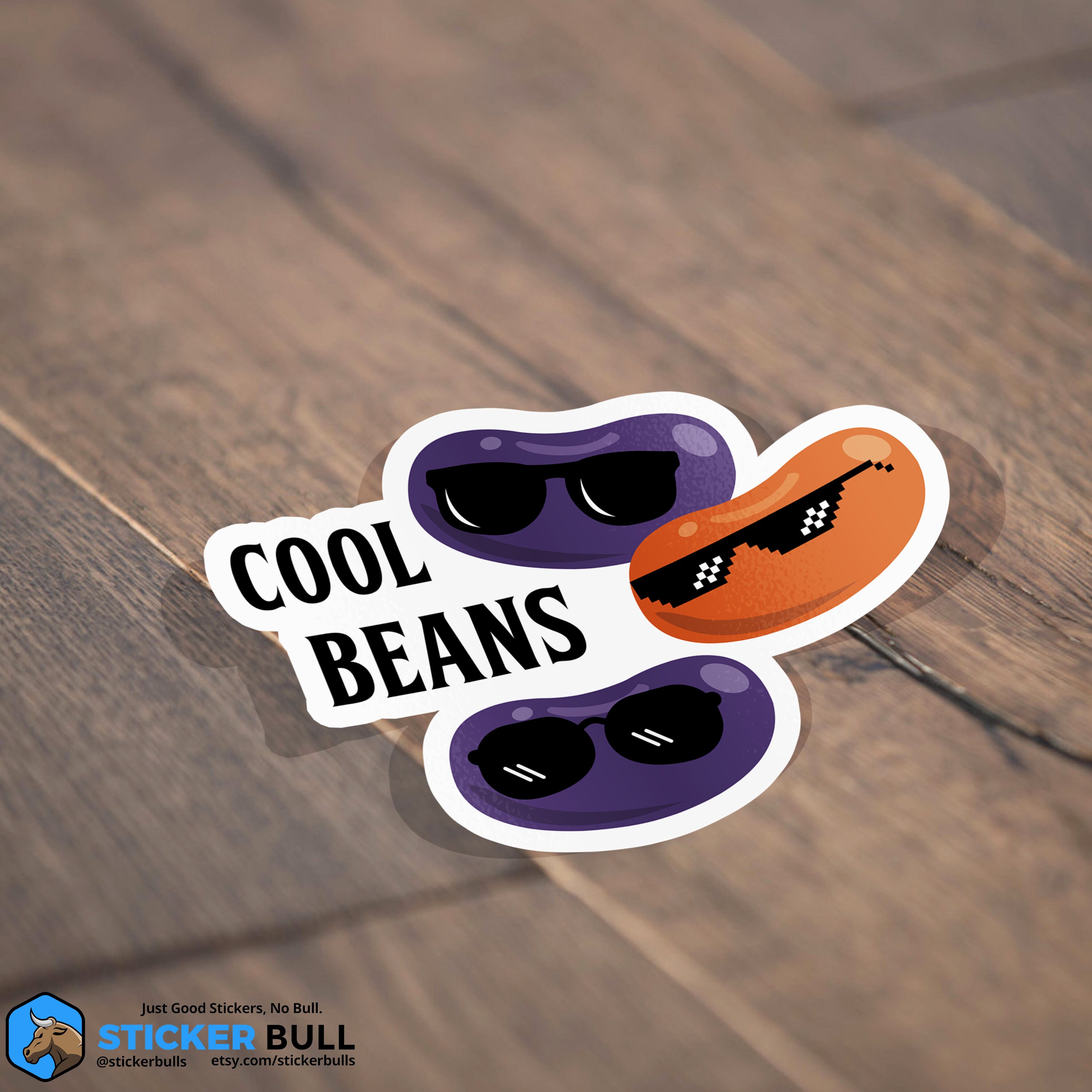 Bean Plot Sticker Cool Beans Sticker, Funny Meme, Dad Joke, (5 PACK) BOGO - Etsy