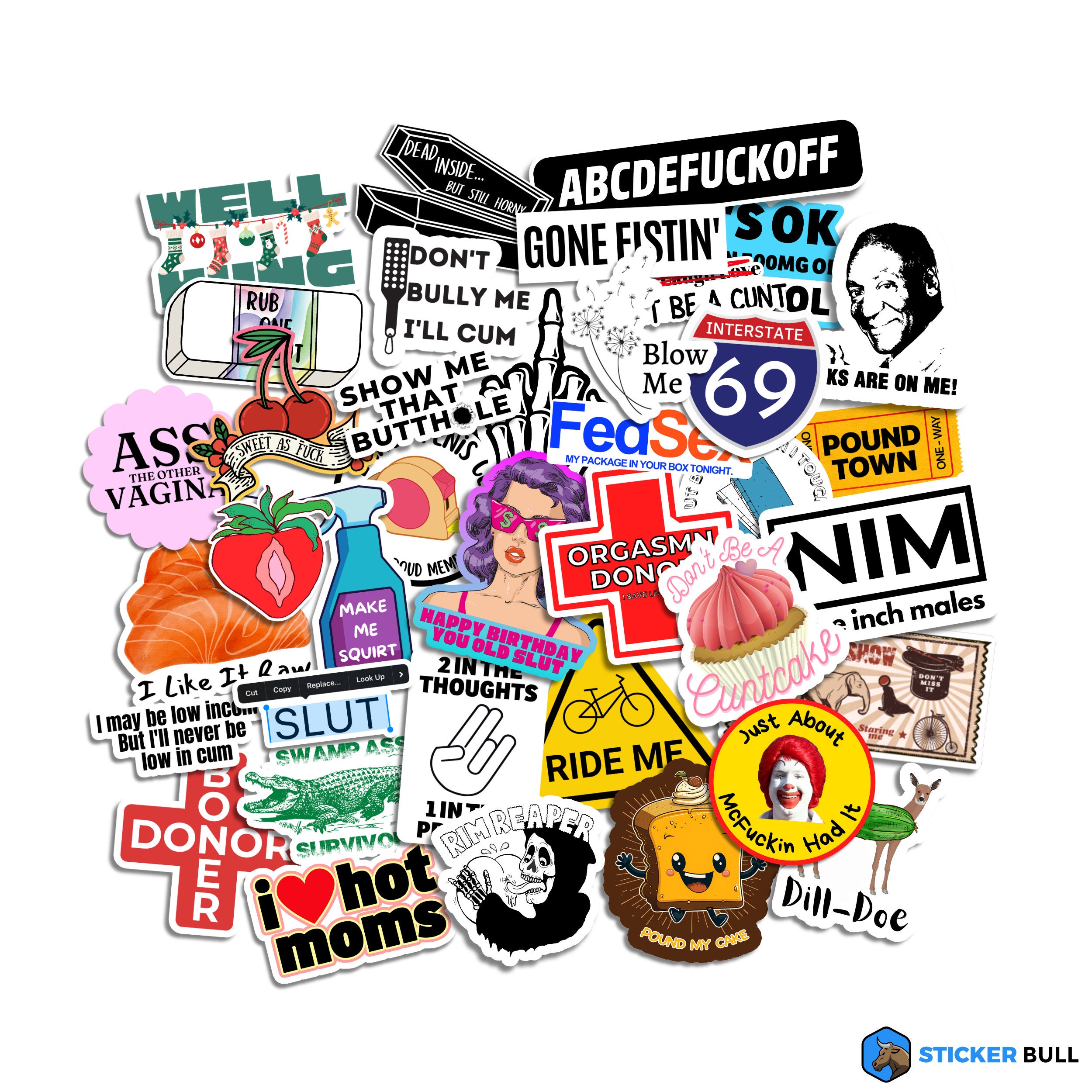 Raunchy Sticker Pack, Sticker Pack, NSFW Sticker Pack, Meme Stickers, Funny Stickers, Funny Sticker Pack, Adult Sticker Pack