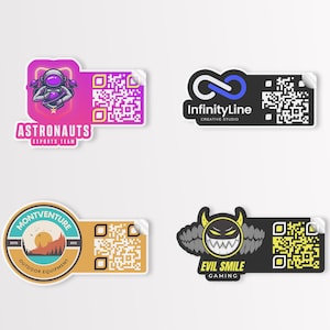 Custom Clear QR Code, QR Code Stickers, Custom Clear Sticker, Personalized Clear Stickers, QR Code, Qr Decal, Clear Qr Code Logo Stickers