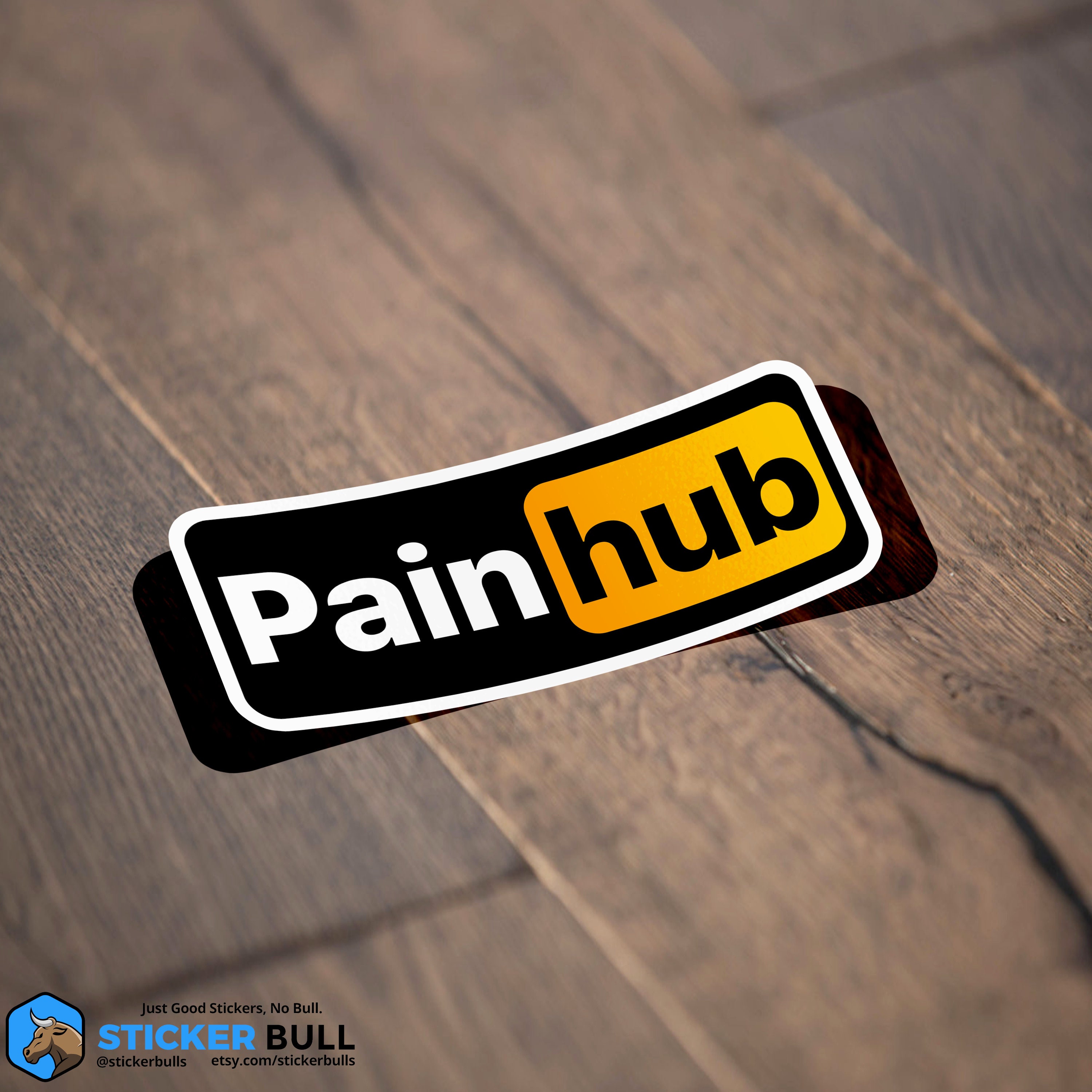 Pain Hub Sticker Funny Meme Sticker Porn Hub Parody Sticker Etsy