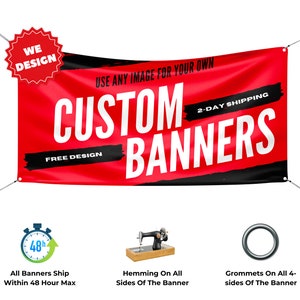 Custom Outdoor Banner, Custom Birthday Banner, Custom Pop Up Banner, Custom Graduation Banner, Custom Bridal Shower Banner, Custom Banners