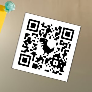 Rick Roll Manget, QR-Code Aufkleber, Meme Aufkleber, Witz Wasserdichter Vinyl Magnet Aufkleber für Telefon, Auto oder Laptop, Streich Aufkleber Magnet