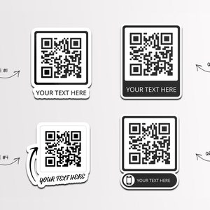 Custom QR Code, QR Code Stickers, Custom Sticker, Personalized Stickers, QR Code, Qr Decal, Qr Code Stamp, Qr Code Wedding, Qr Code Business image 1