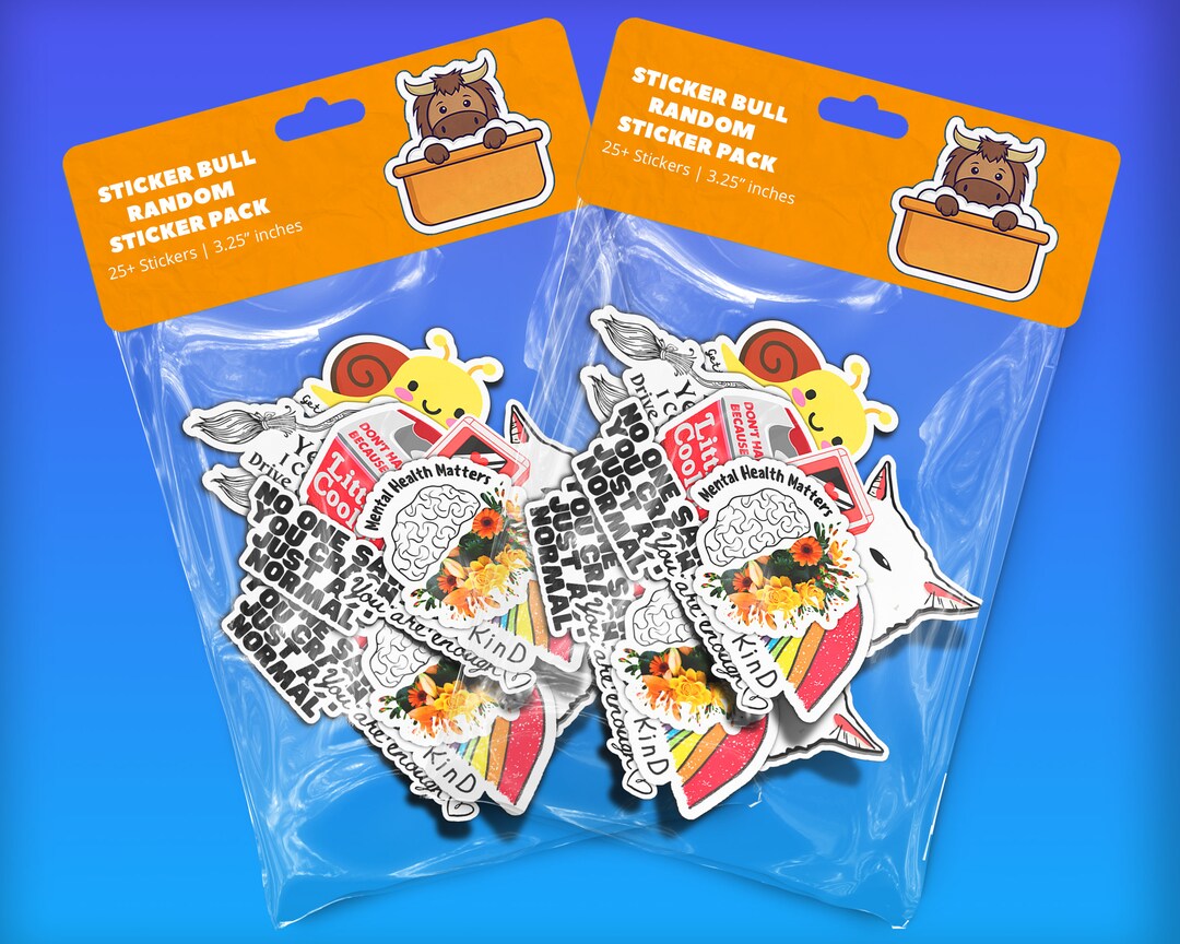 25 Pack, Random Stickers, Random Sticker Pack, Funny Stickers, Kid Friendly Stickers, Stickers
