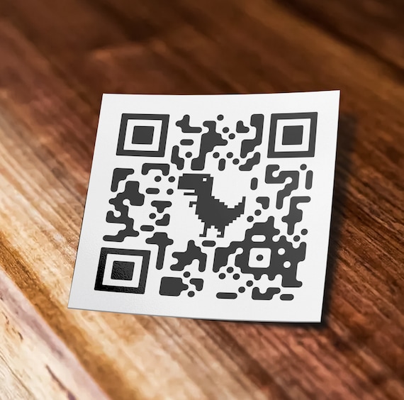 RICKROLL QR code 3d printed wall art decor gag gift funny sign