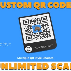 Custom QR Code, QR Code Stickers, Custom Sticker, Personalized Stickers, QR Code, Qr Decal, Qr Code Stamp, Qr Code Wedding, Qr Code Business image 3