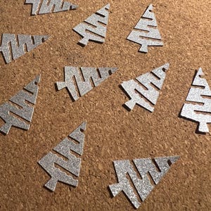 Confeti para árbol de Navidad, decoración para fiestas navideñas, decoración de mesa, Año Nuevo, decoración con purpurina, 20 piezas de confeti