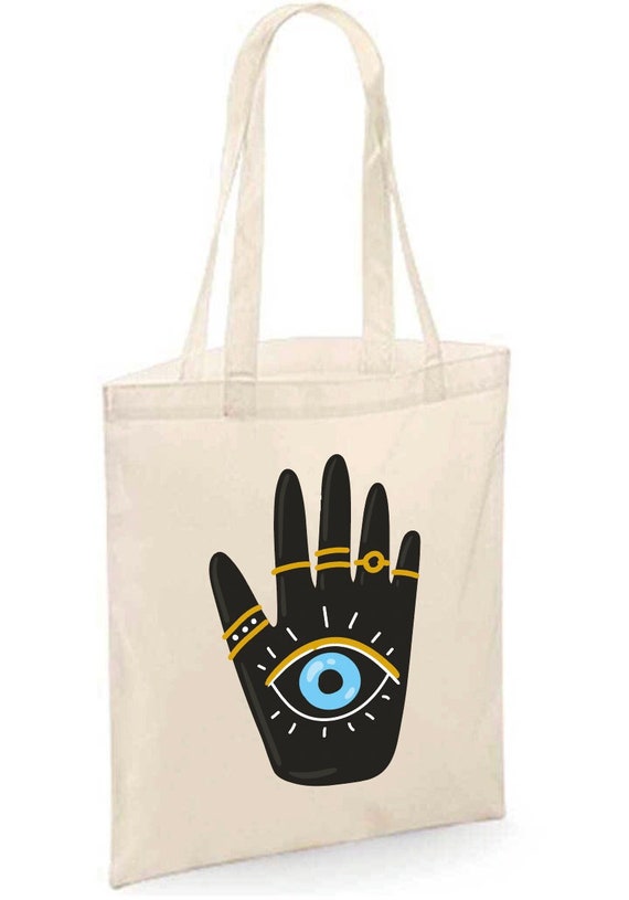 Evil Eye Design Tote Bag aesthetic tote bag, artsy tote bag,aesthetic tote,monet giftEvil eye tote bag,boho style,minimal design