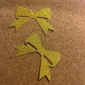 Confeti de lazo, decoración de fiesta navideña, decoración de mesa, Año Nuevo, decoración con brillantina, 20 piezas de confeti