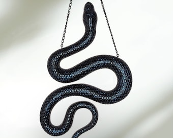Snake Wall art, multiple color options, Witch Art, Hanging Serpent