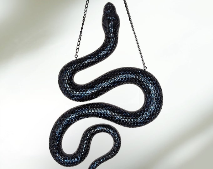 Snake Wall art, multiple color options, Witch Art, Hanging Serpent