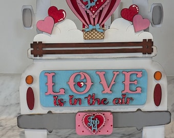 Valentines Decor| Love is in the air| All Seasons Farmhouse Truck | Interchangeable Farmhouse Truck Starter | Mantle Decor | Home Decor