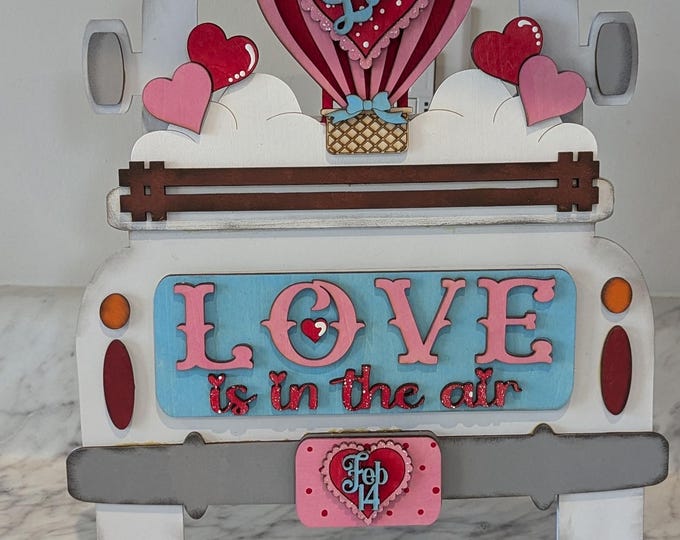 Valentines Decor| Love is in the air| All Seasons Farmhouse Truck | Interchangeable Farmhouse Truck Starter | Mantle Decor | Home Decor