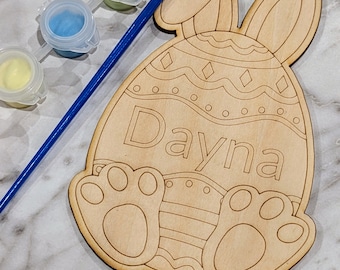 Personalized Egg for decorating, diy egg kit, pastel colors, Easter craft